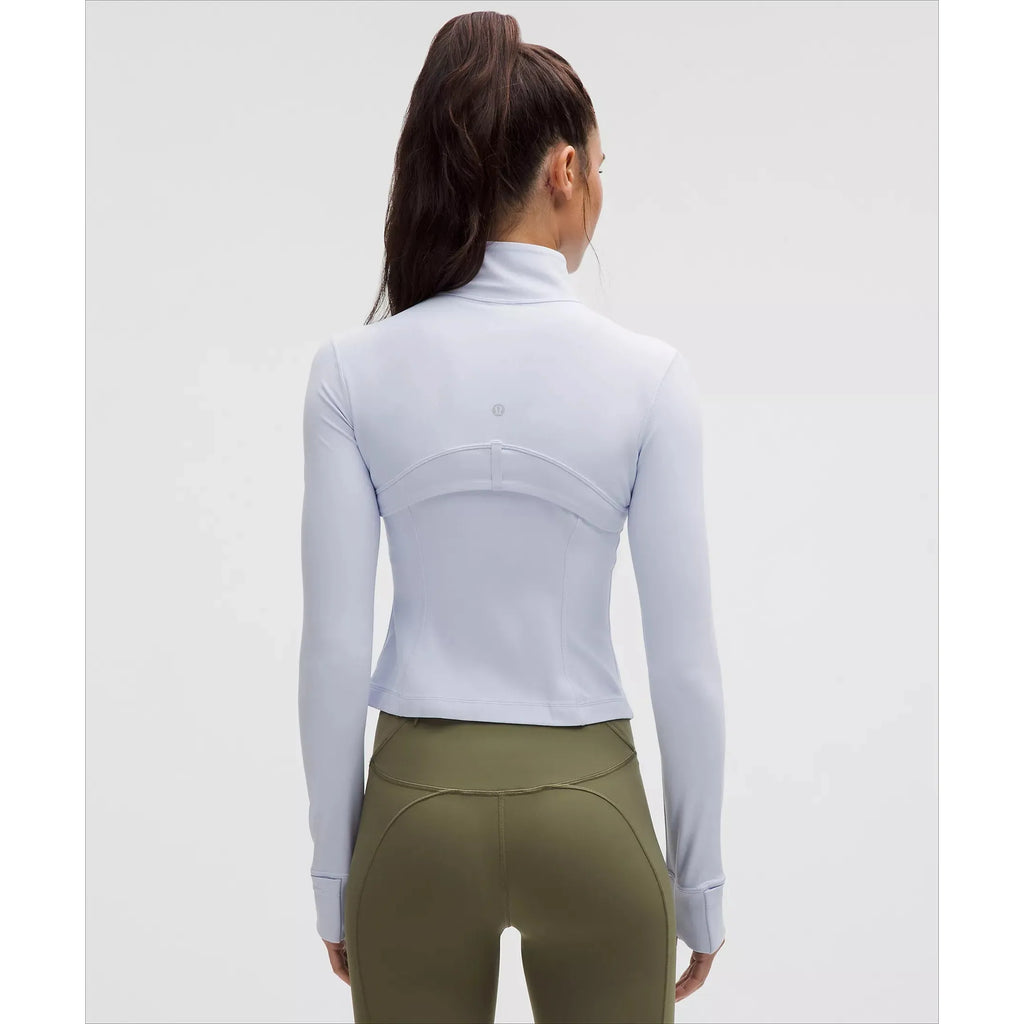 Lululemon Women's Define Cropped Jacket Nulu in Serene Blue