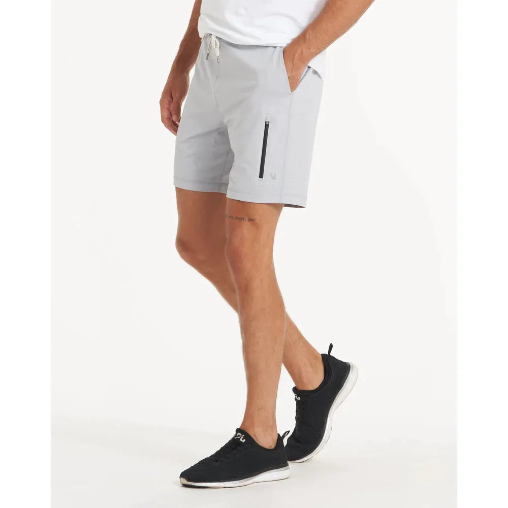 Vuori Men's Sunday Performance Short in Platinum Heather