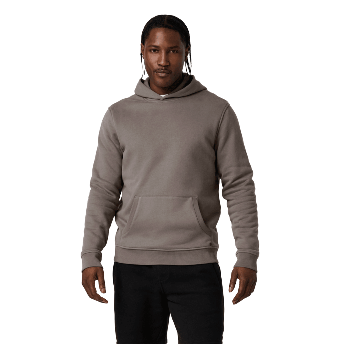 Vuori Men's Seaside Pullover Hoodie in Smokey Taupe
