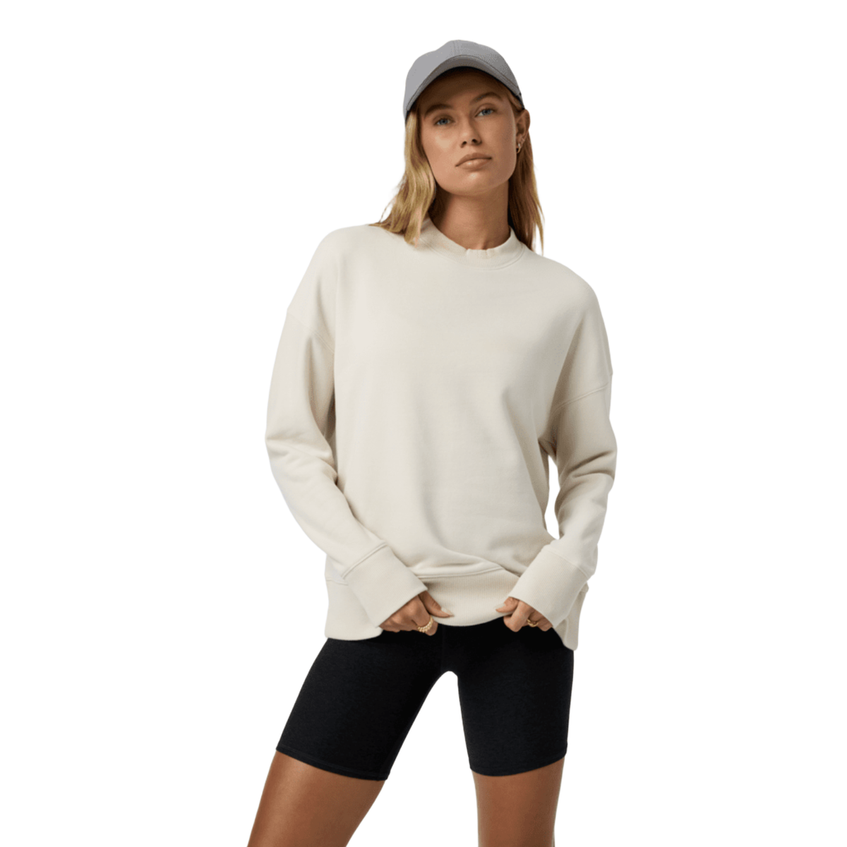 Vuori Women's Sedona Weekender Crew in Bone