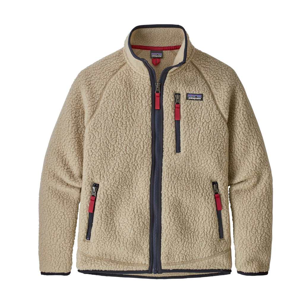 Patagonia Kids' Retro Pile Fleece Jacket in El Cap Khaki