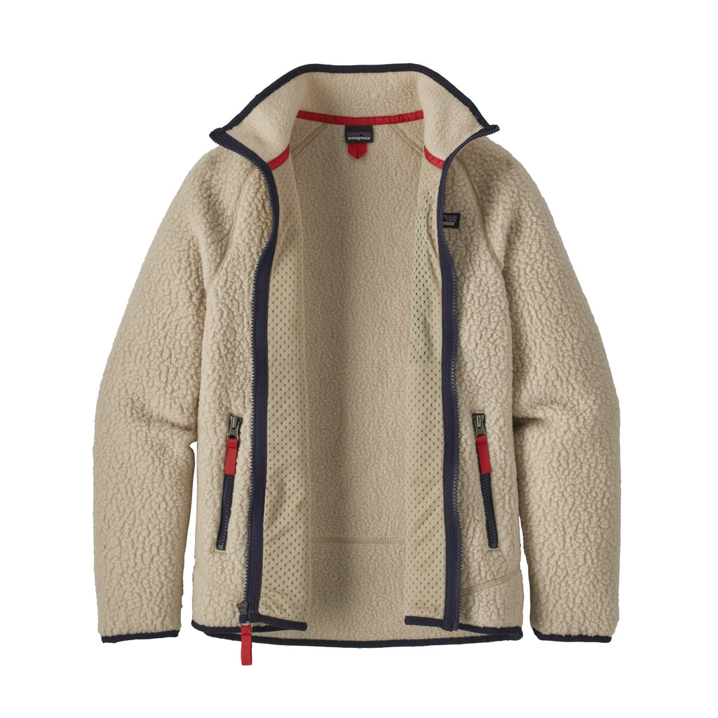 Patagonia Kids' Retro Pile Fleece Jacket in El Cap Khaki