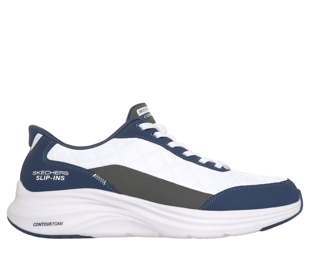 Skechers Slip-ins: Contour Foam - Cozy Fit Ohtro, WHITE / NAVY