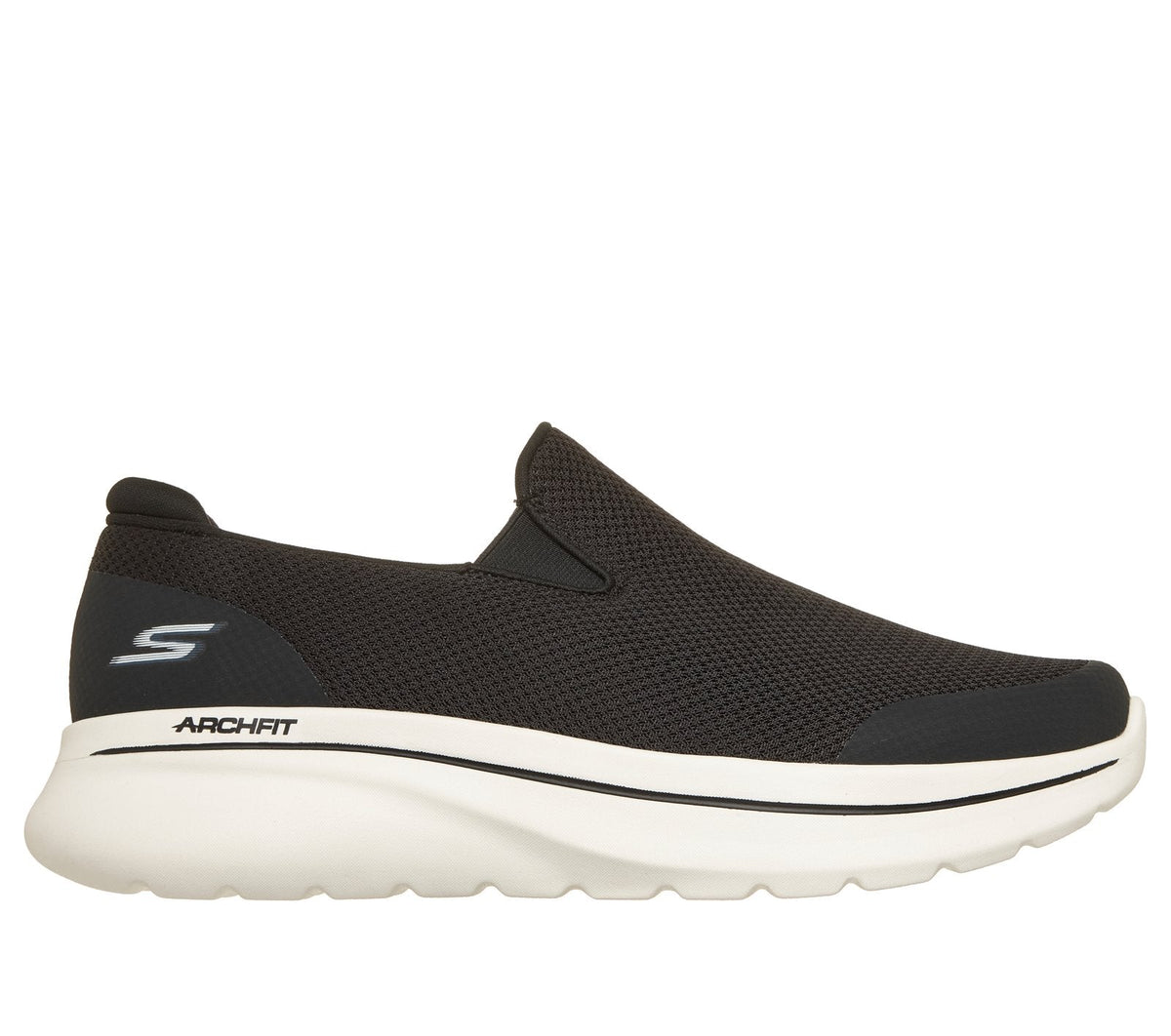 Relaxed Fit: GO WALK Arch Fit N-Joy - Talen, BLACK / WHITE