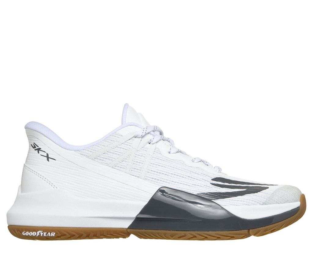 Skechers Slip-ins: Tennis Baseline Bully, WHITE / SILVER
