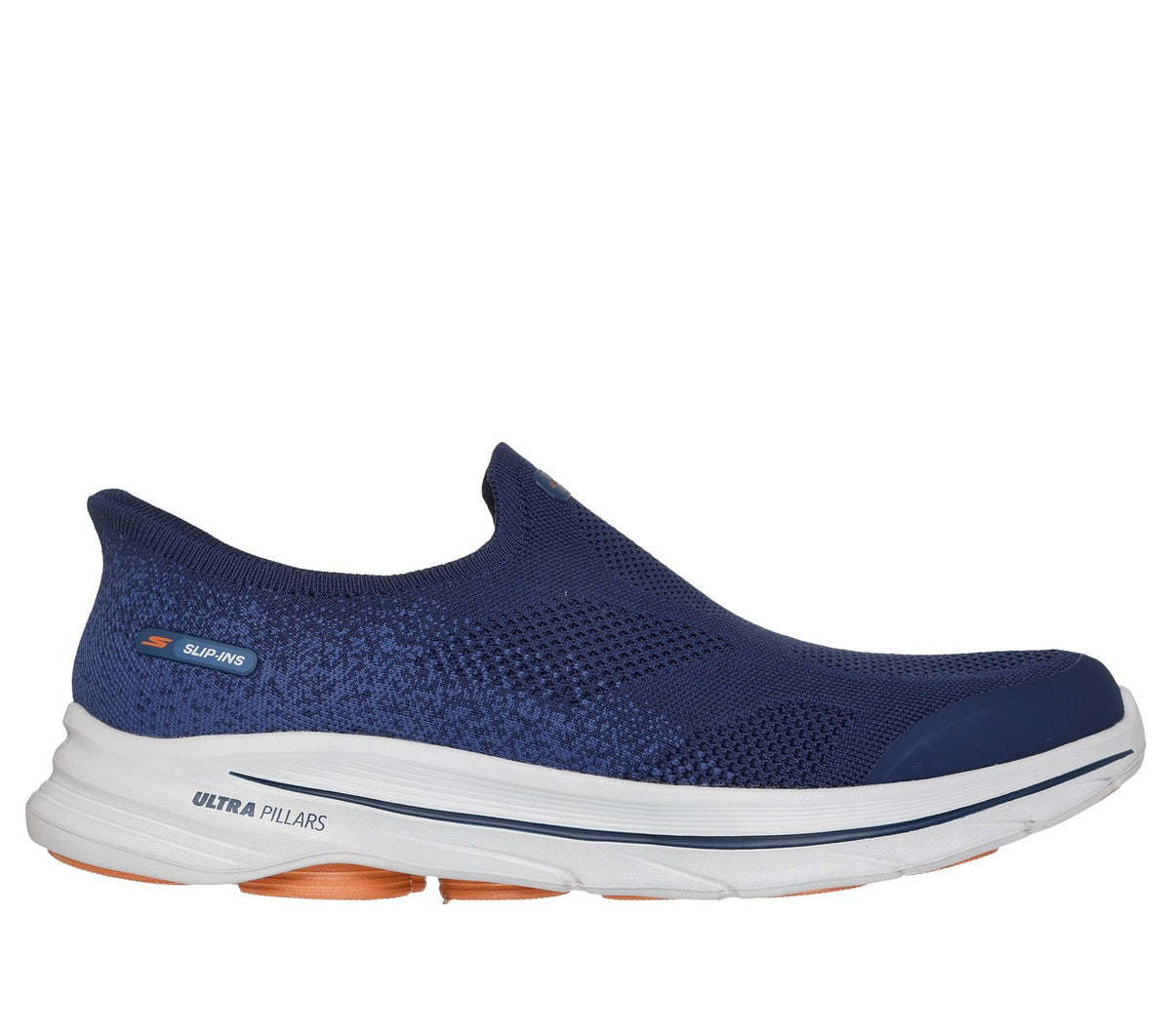 Skechers Slip-ins: GO WALK 8 - Pelayo, NAVY / ORANGE