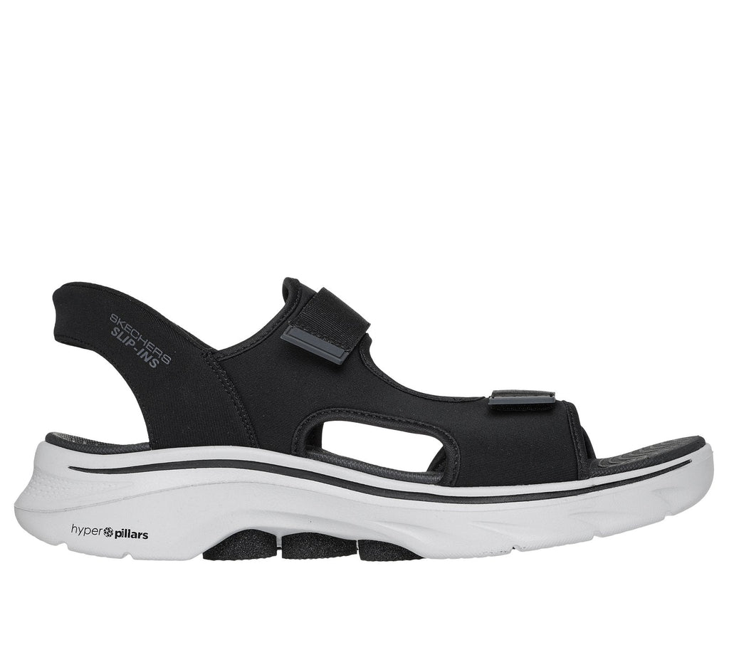 Skechers Slip-ins: GO WALK 7 Sandal - Ken, BLACK / GRAY