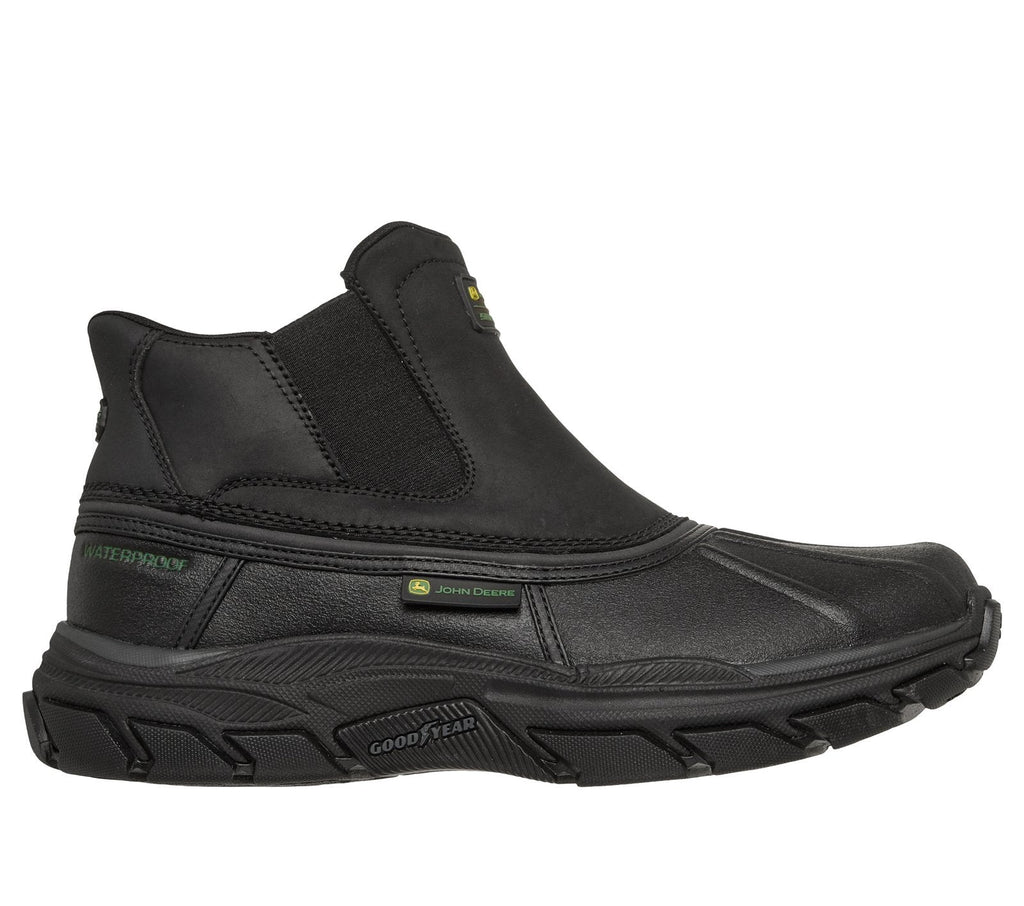 Skechers Slip-ins John Deere Waterproof Relaxed Fit: Respected - Langdon, BLACK